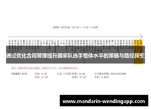 通过优化合同管理提升国家队选手整体水平的策略与路径探索